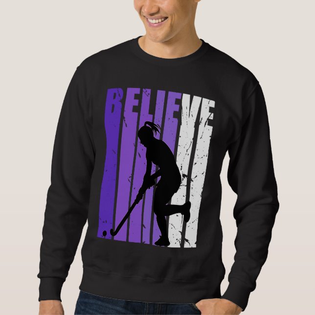 Sudadera Hockey Believe Silhouette Colorful Purple (Anverso)