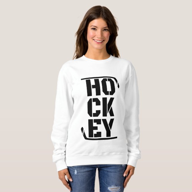 Sudadera Hockey divertido (Anverso completo)