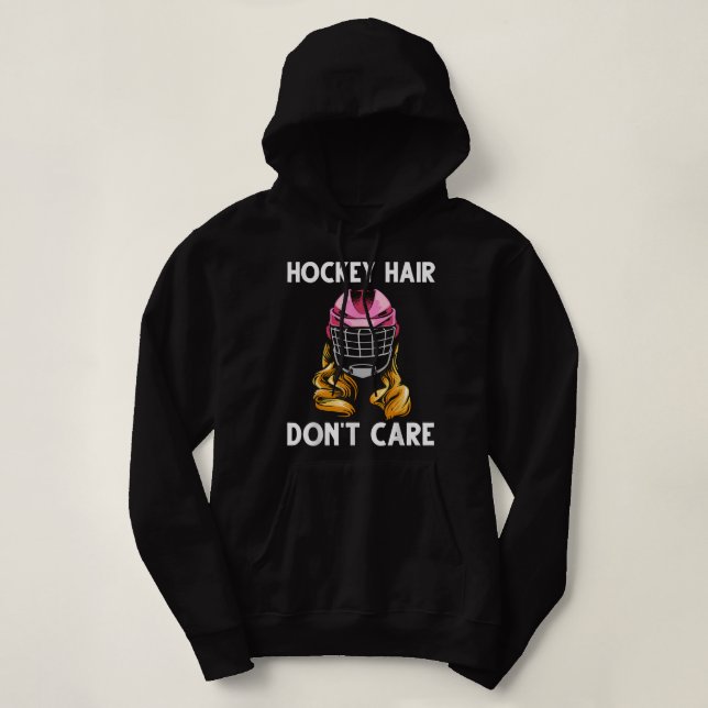 Sudadera Hockey divertido sobre hielo para Chicas Jugar Dep (Diseño del anverso)