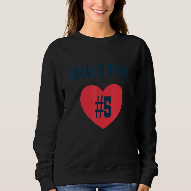 Sudadera Hockey Mamá 5 Corazón (Anverso)