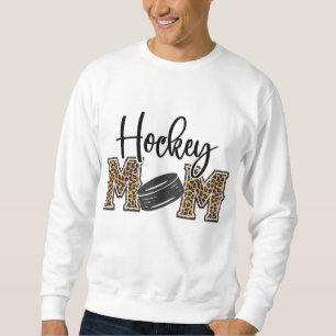 Sudadera Hockey Mamá leopardo imprime Hockey sobre hielo Ch