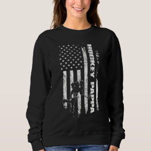 Sudadera Hockey masculino Pappa Us bandera americana Día de