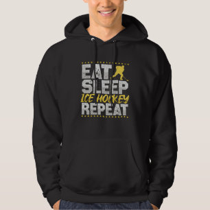 Sudadera Hockey sobre hielo Comer Dormir Repetir Hockey Pas