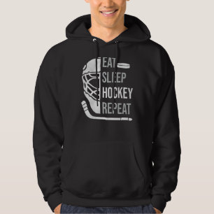 Sudadera Hockey sobre hielo Eat Sleep Hockey Repetir juego