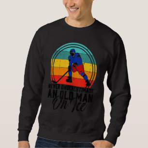 Sudadera Hockey sobre hielo masculino Nunca subestimes a un