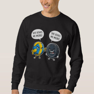 Sudadera Hockey sobre voleibol Ella me ama más mujeres