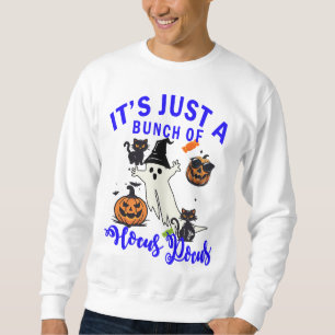 Sudadera Hocus Pocus Cita Gato Negro Halloween Hoodie