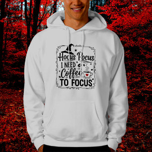 Sudadera Hocus pocus necesito café para concentrarme
