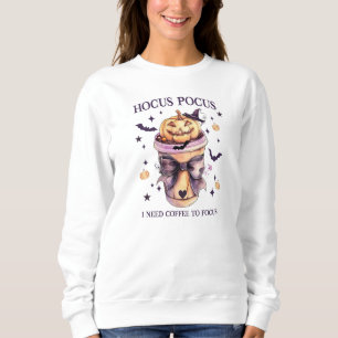 Sudadera Hocus Pocus Necesito un café para centrar la diver