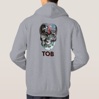 Sudadera Hoddie masculino con cráneo diseñado por TOB