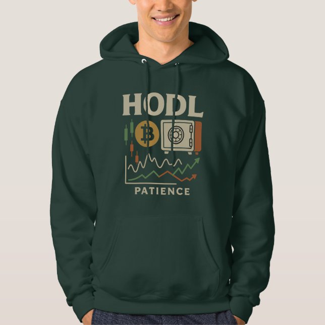 Sudadera HODL Patience Bitcoin Trading Chart (Anverso)