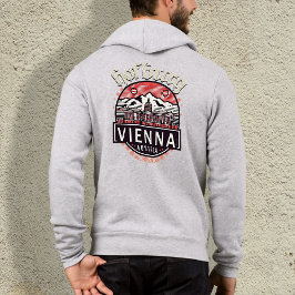 Sudadera Hofburg en Círculos Mens Full Zip