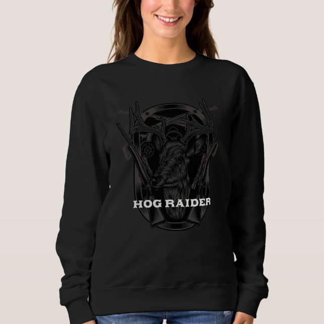 Sudadera Hog Raider Wild Pig Hunting Hog Boar Hunter Dad (Anverso)