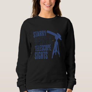 Sudadera Hogar Astronomía Starry Nights Telescope Star