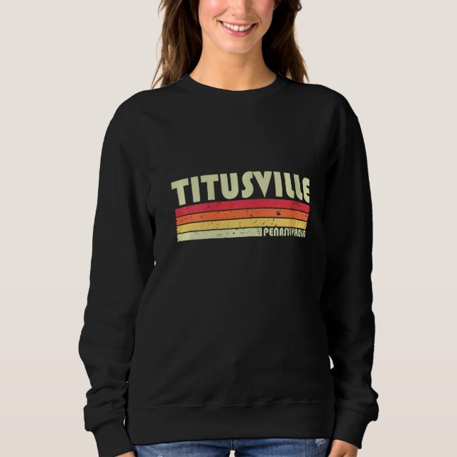Sudadera Hogar de ciudad divertida para mujeres TITUSVILLE  (Anverso)