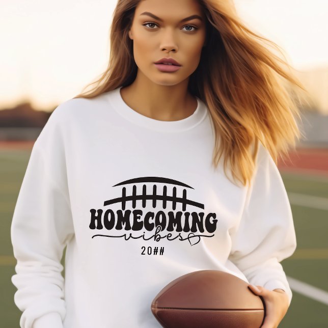 Sudadera Hogar de HOCO Vibes 1 Día de Fútbol Reunión (#hoco #homecoming #footballday)