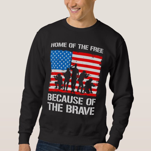 Sudadera Hogar de libres por los valientes (Anverso)