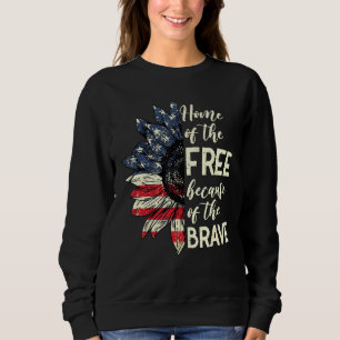Sudadera Hogar De Los Libres Por La Valiente Fl Patriótica