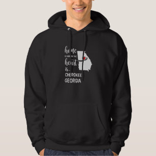 Sudadera Hogar Es Donde El Corazón Es El Condado De Cheroke