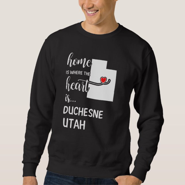 Sudadera Hogar Es Donde El Corazón Es El Condado De Duchesn (Anverso)