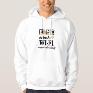 Sudadera Hogar es donde la conexión Wi-Fi se conecta automá