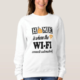 Sudadera Hogar es donde la conexión Wi-Fi se conecta automá