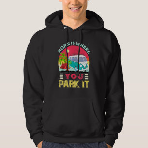 Sudadera Hogar Es Donde Se Aparta El Camping Vintage