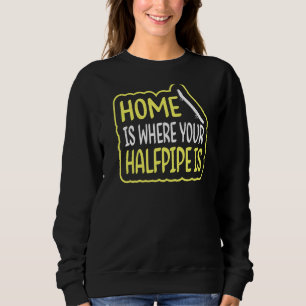 Sudadera Hogar Es Donde Se Cita El Hippio Para Un Skatebo