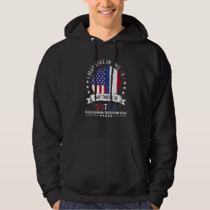 Sudadera Hogar holandés americano en la bandera estadounide