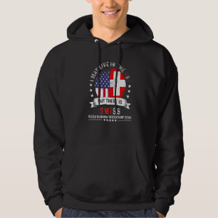 Sudadera Hogar suizo americano en EE. UU. Patriot American 