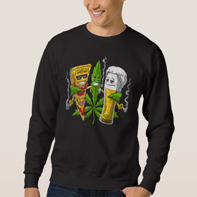 Sudadera Hogares Graciosos Por Vida Weed 3 (Anverso)