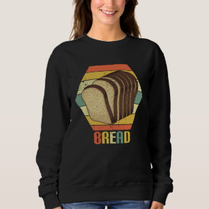 Sudadera Hogazas de pan retro vintage fanático del pan pana