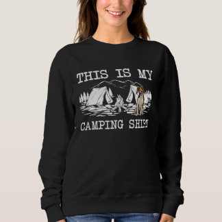 Sudadera Hoguera Perro Sabueso Americano Este Es Mi Camping