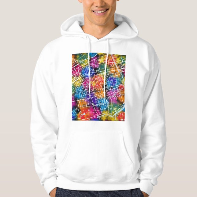 Sudadera Hohhot China City Map (Anverso)