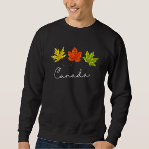 Sudadera Hoja de Arce Canadiense País Otoño Hojas de Arce C