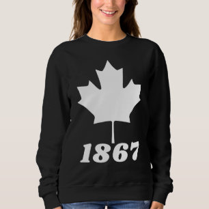 Sudadera Hoja de Arce Canadiense Vintage Canadiense 1867 Ca