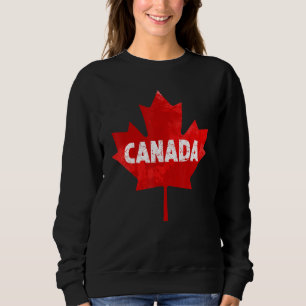Sudadera Hoja de Arce Canadiense Vintage Origen Canadiense