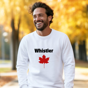 Sudadera Hoja de Arce Rojo Natural Whistler Canadá