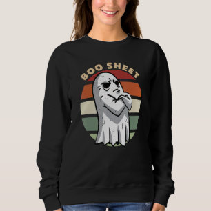 Sudadera Hoja de Bote Fantasma Halloween Boo Hoja