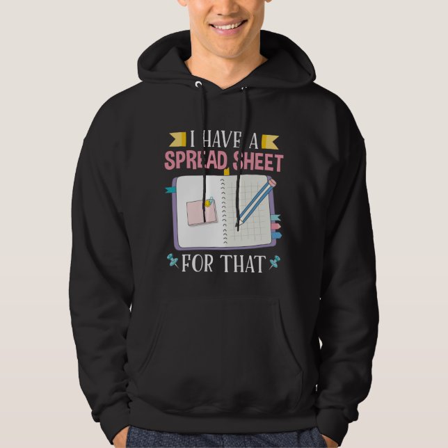 Sudadera Hoja de cálculo de diverso CPA de estudiante de co (Anverso)