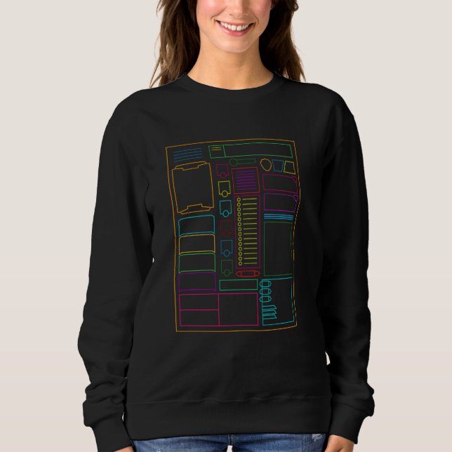 Sudadera Hoja de caracteres de Dungeons Fantasy Rpg Gamer (Anverso)