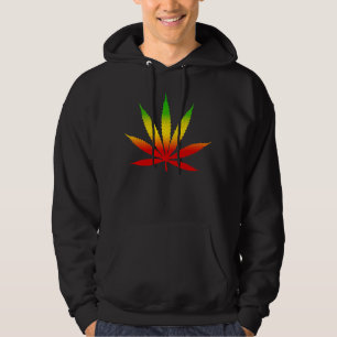 Sudadera Hoja moderna fresca Jamaica jamaicana de Rasta del