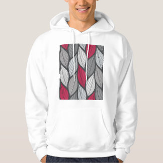 Sudadera Hojas coloridas: patrón sin costuras dibujado a ma