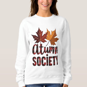 Sudadera Hojas de Arce de la Sociedad de Otoño Diseño de Te
