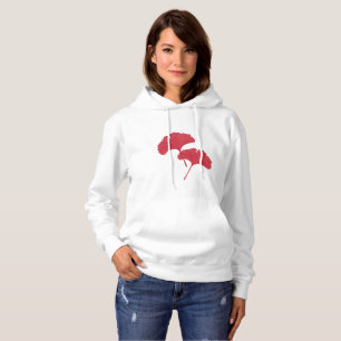 Sudadera Hojas de Ginkgo Rojo