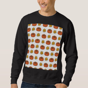 Sudadera Hojas de otoño: Patrón de calabaza dibujada a mano