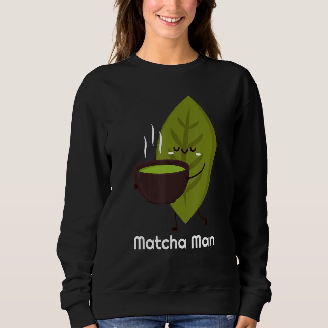 Sudadera Hojas de Té Matcha de Matcha Man (Anverso)