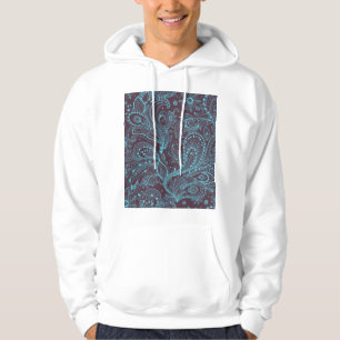 Sudadera Hojas decorativas: fondo de patrón sin soldadura