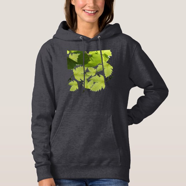 Sudadera Hojas verdes de vid de uva (Anverso)