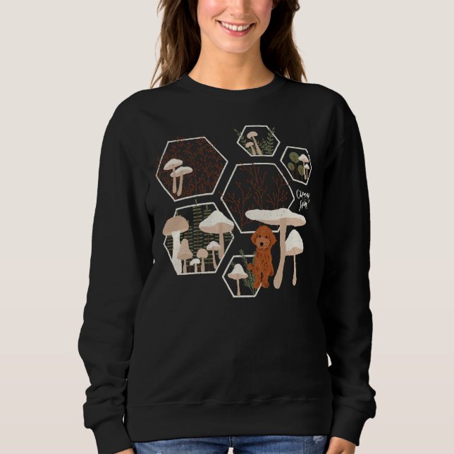 Sudadera Hoku el bosque de hongos de Poodle (Anverso)